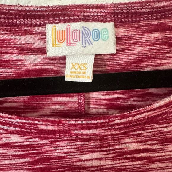 Women's Maroon Short Sleeve High Low T Shirt Dress - Picture 3 of 3